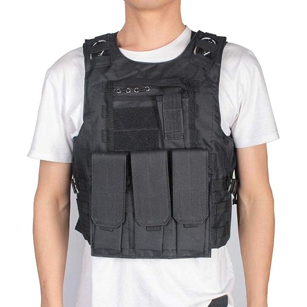 Image of Protective Tactical Vest, 600d Nylon Molle Utility Vest With For, Shooting, Training And Outdoor Activities