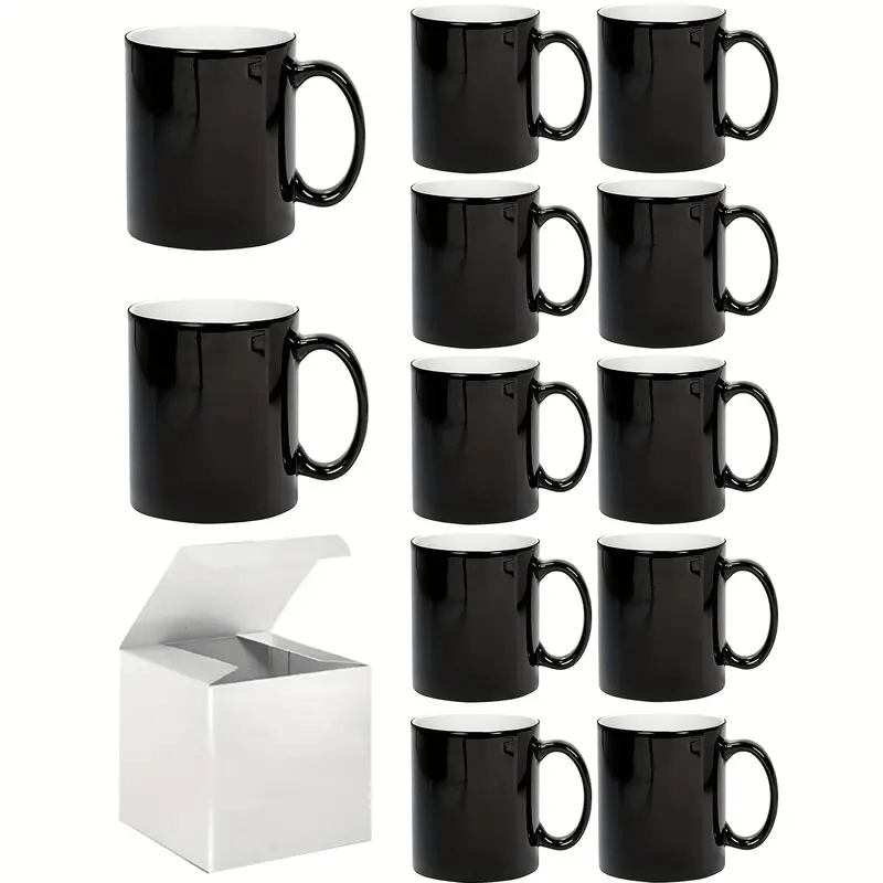 

20pcs, 12*12*12cm, Boîtes Cadeaux pour Mug Blanc, Boîtes d'Emballage Pliables Épaissies pour Objets, Parfaites pour Anniversaire, Mariage, Noël, An, Saint-Valentin, et Plus!