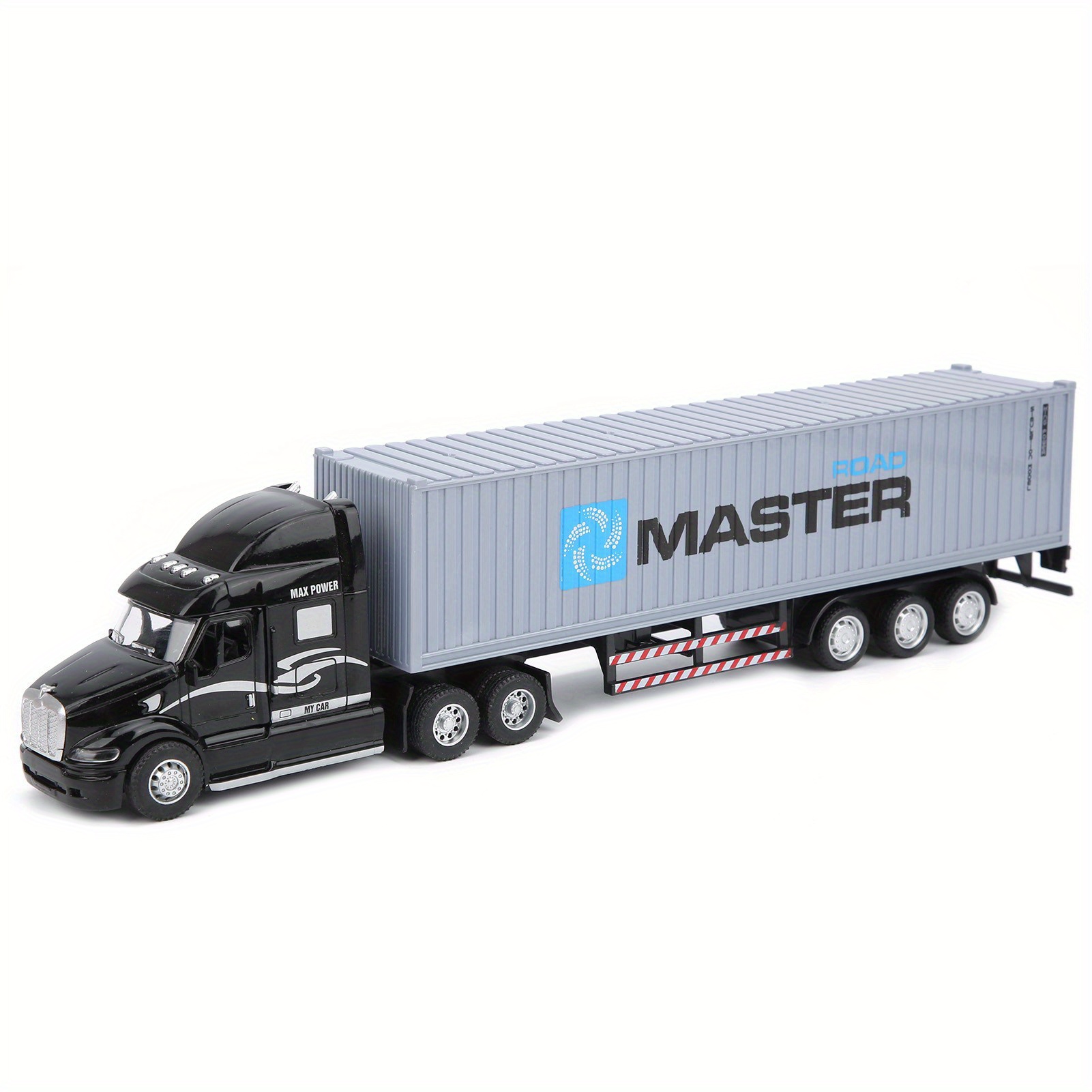 

Alloy Simulation Container Car Model ( Black Gray) - 1: 48 Scale, High- Precision Die- Cast With Opening Container Doors& Pull- Back , Collectible For Young Enthusiasts- 35cm Long Auto