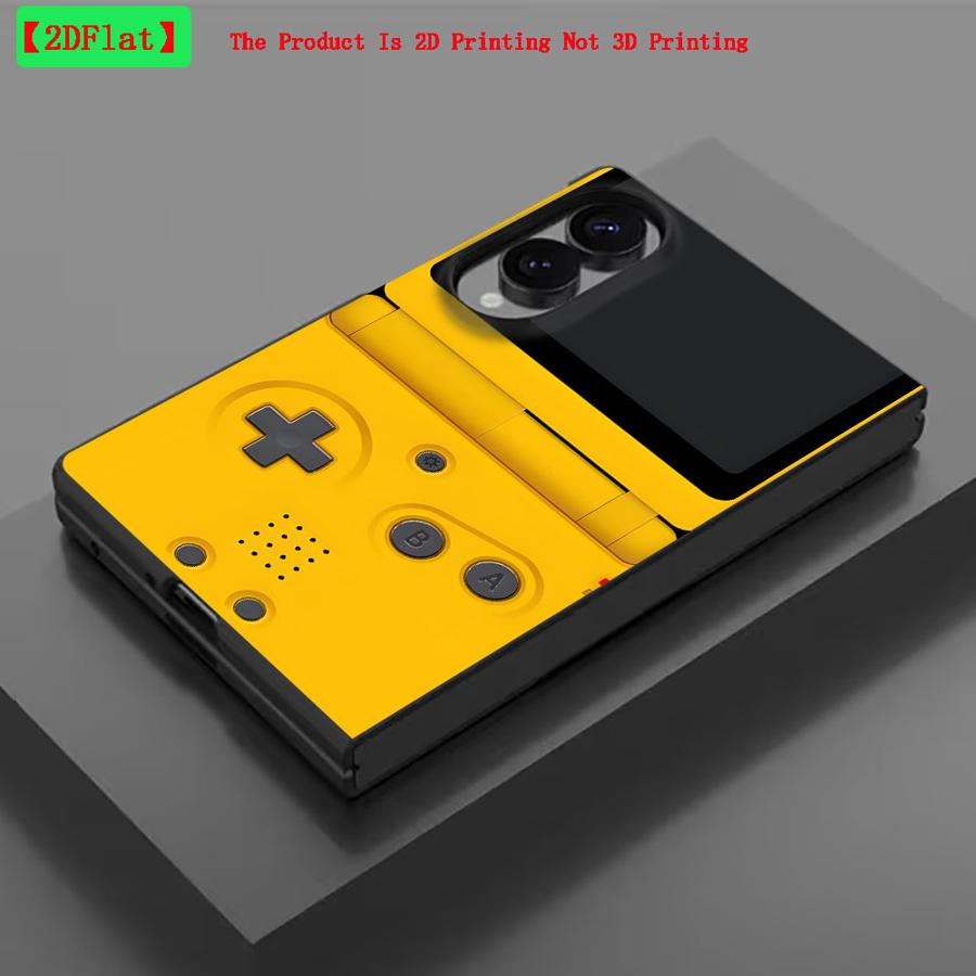 TEMU Phone Case - 2d Flat Yellow Ordinary Machine Art Phone Cover Case Suitable For For Galaxy Z Fold 8 Fold8