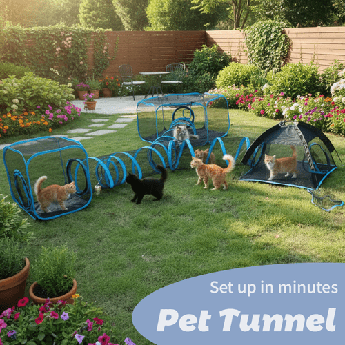 outdoor cat enclosures for patio portable mesh cat tent playhouse with free carry bag metal rod for multiple cats and small animals