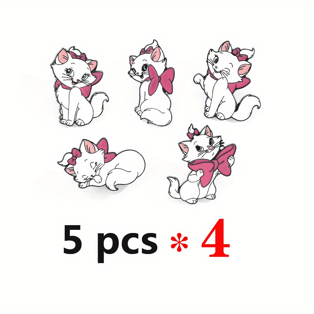 TEMU 20 spille creative con animati, simpatici dei , smaltate, metallica, gioielli, accessori per vestiti e zaini, regalo per