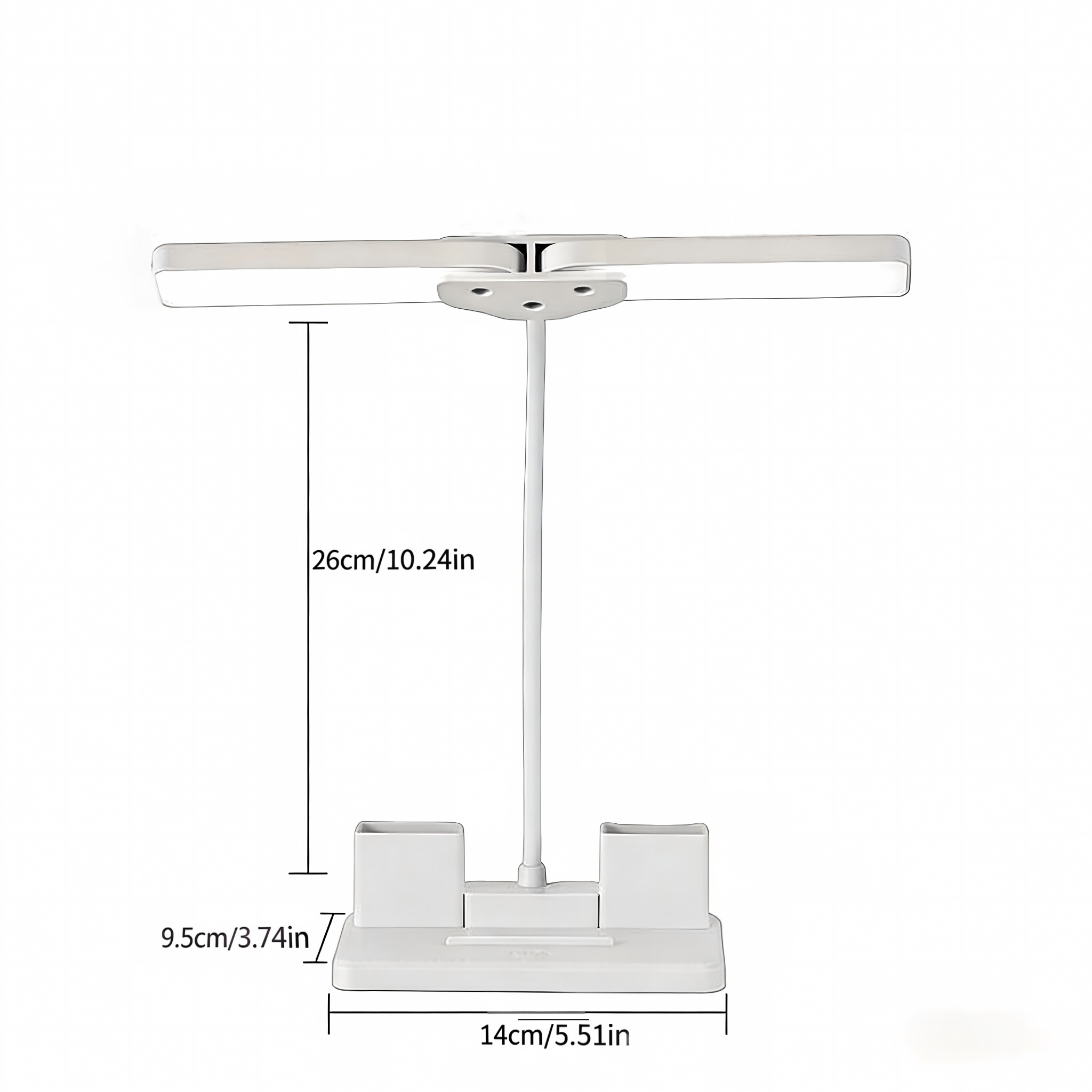 Dual-Head Bendable Gooseneck LED Desk Lamp