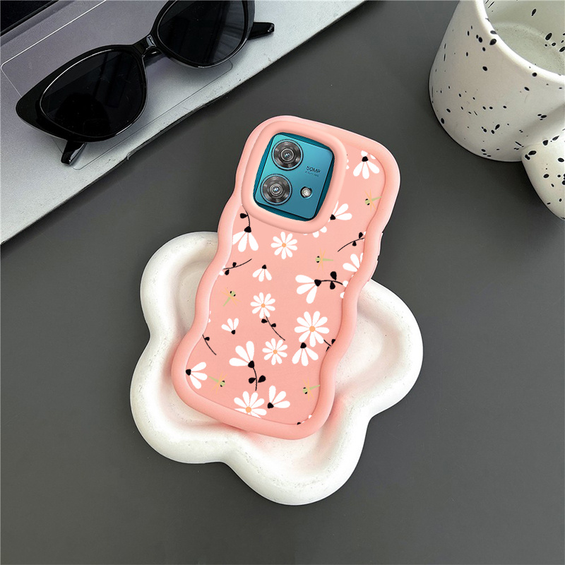 TEMU Phone Case - Flowers For Moto Edge 40 Neo With Comfortable Feel Case Featuring Durable Ideal For Entertainment