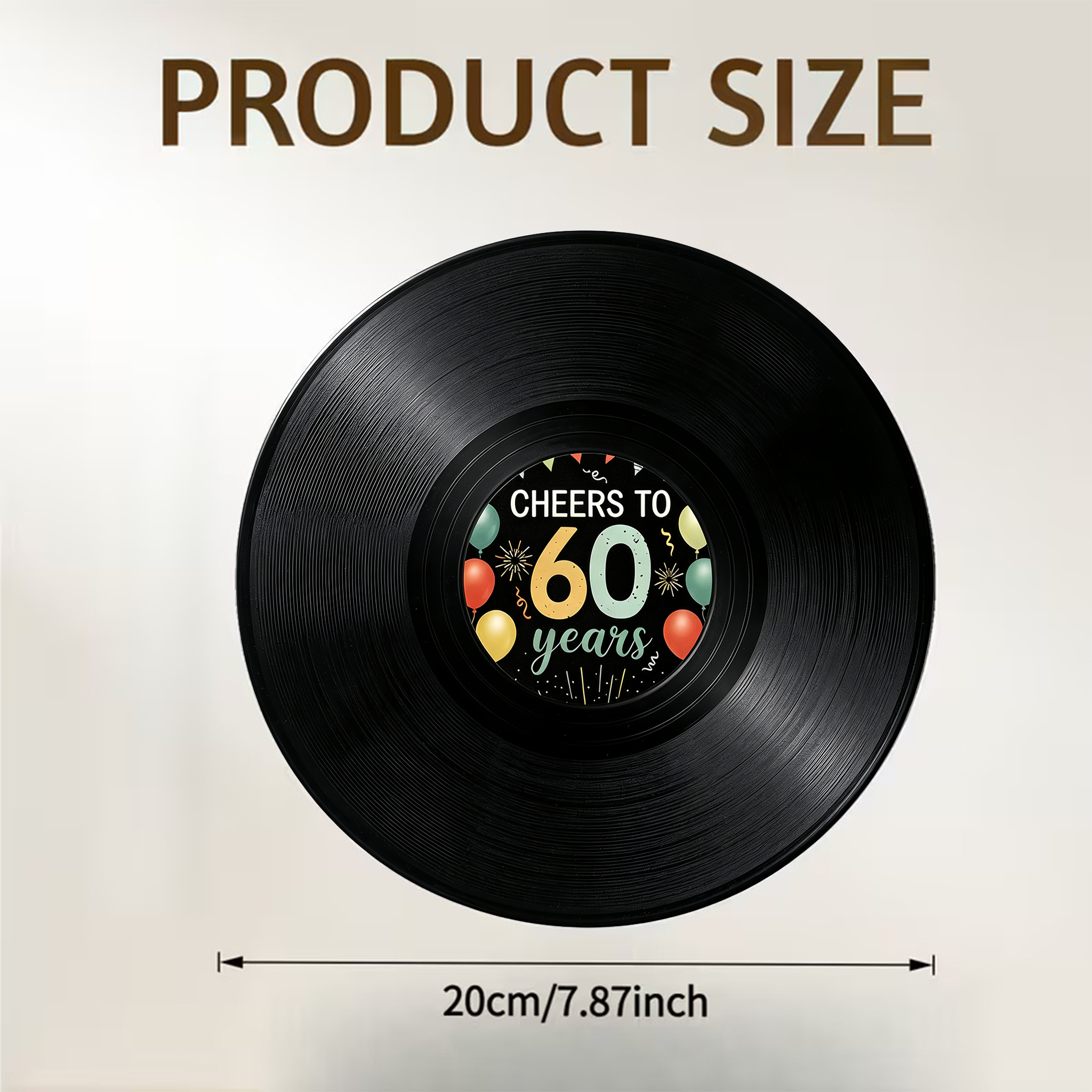 TEMU 1 Set Suitable For Sixtieth Birthday Book & Stand - Capacity Acrylic Vinyl Record Guest Book With Stand, Retro Signature Album For 60th Birthday
