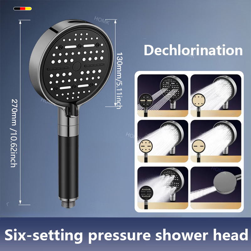 TEMU High Pressure Shower 6 Soft Experience, Large Panel Showerhead With Filter, Water Shower Spray For Bathroom For Shower Use For Shower Use