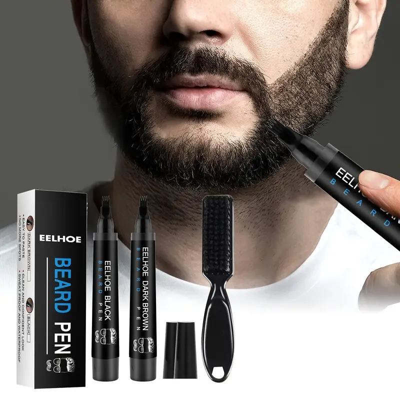 2 sets beard filler pens effortlessly create - Temu Mauritius