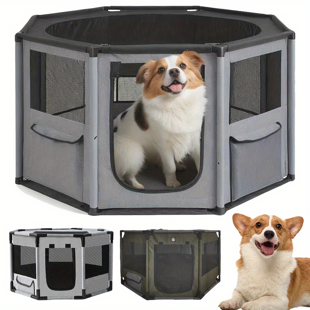 octagonal pet enclosure pet tent oxford cloth scratch Temu