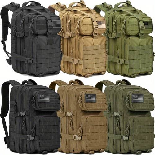 mens 45l large capacity backpack molle style suitable for hiking fishing hunting and mountaineering trips