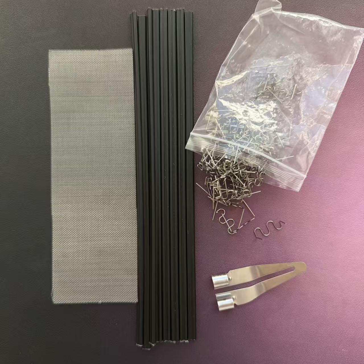 TEMU Kit di riparazione per auto in plastica, di riparazione in plastica, testina lisciante, rete di riparazione in acciaio inossidabile e chiodi di