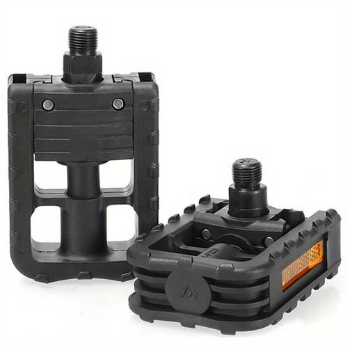 2pcs 1 pair universal bike pedals folding bicycle pedals with reflectors riding accessories bicycle parts