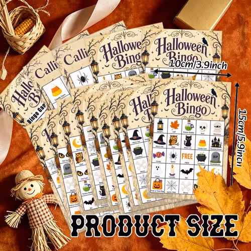 Bingo Cards 20pcs Halloween Party Game
