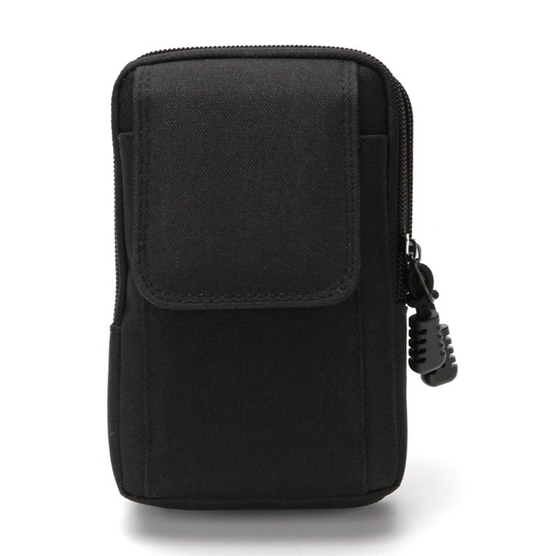 Black Multi-Functional Double-Layer Outdoor Tactical Belt Bag