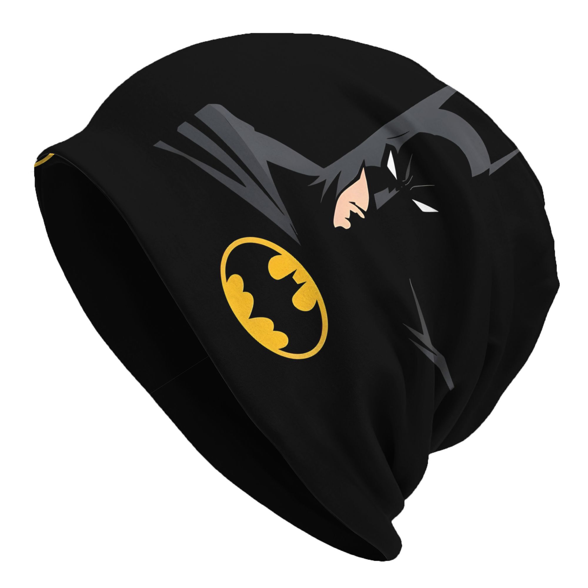 TEMU 2d Print Cool Batman Skullies Beanies Hat Skull Cap Unisex Hip Hop Beanie Hat