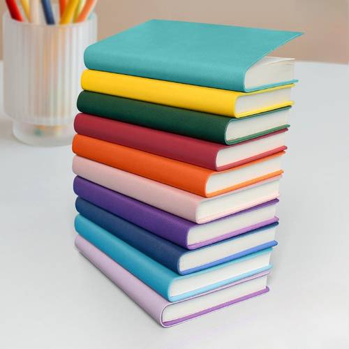 10 pack soft cover mini leather pocket notebooks set faux leather notebook 200 pages small pocket book portable daily planner students office and supplies back to school