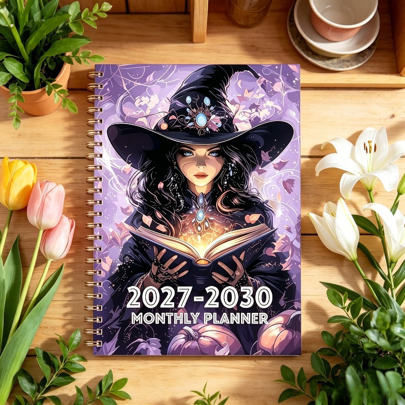 TEMU Plusieurs couleurs disponibles - Calendrier mensuel 2027-2030 - de 2027 à décembre 2030, calendrier de 48 mois, agenda à couverture sur le thème