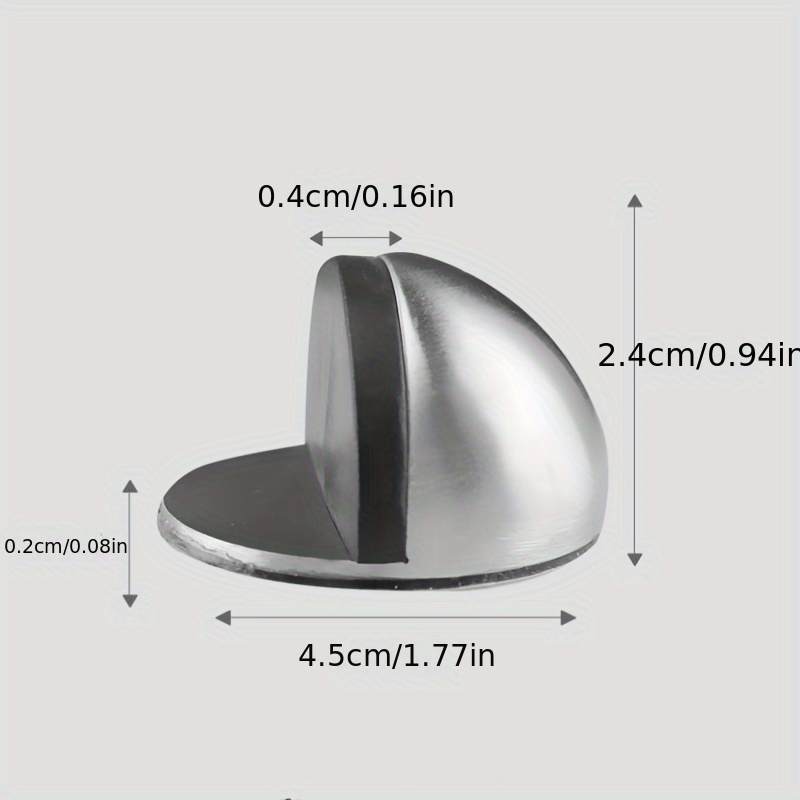 home bathroom anti collision   stainless steel door stop rubber bumper no drill anti collision   for home bathroom use Product details 1