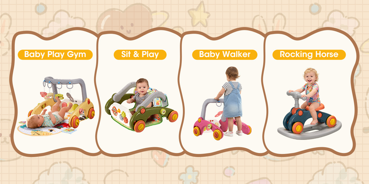 7-in-1 Baby Play Mat, Kick And Play Piano Gym with Portable Musical Toy, Adorable Animal-Themed Baby Play Gym, Tummy Time Mat Promote Motor Skills & Sensory Development Mat for Newborn Baby, Green, Blue, Pink, Yellow, Baby Play Mat Activity Center