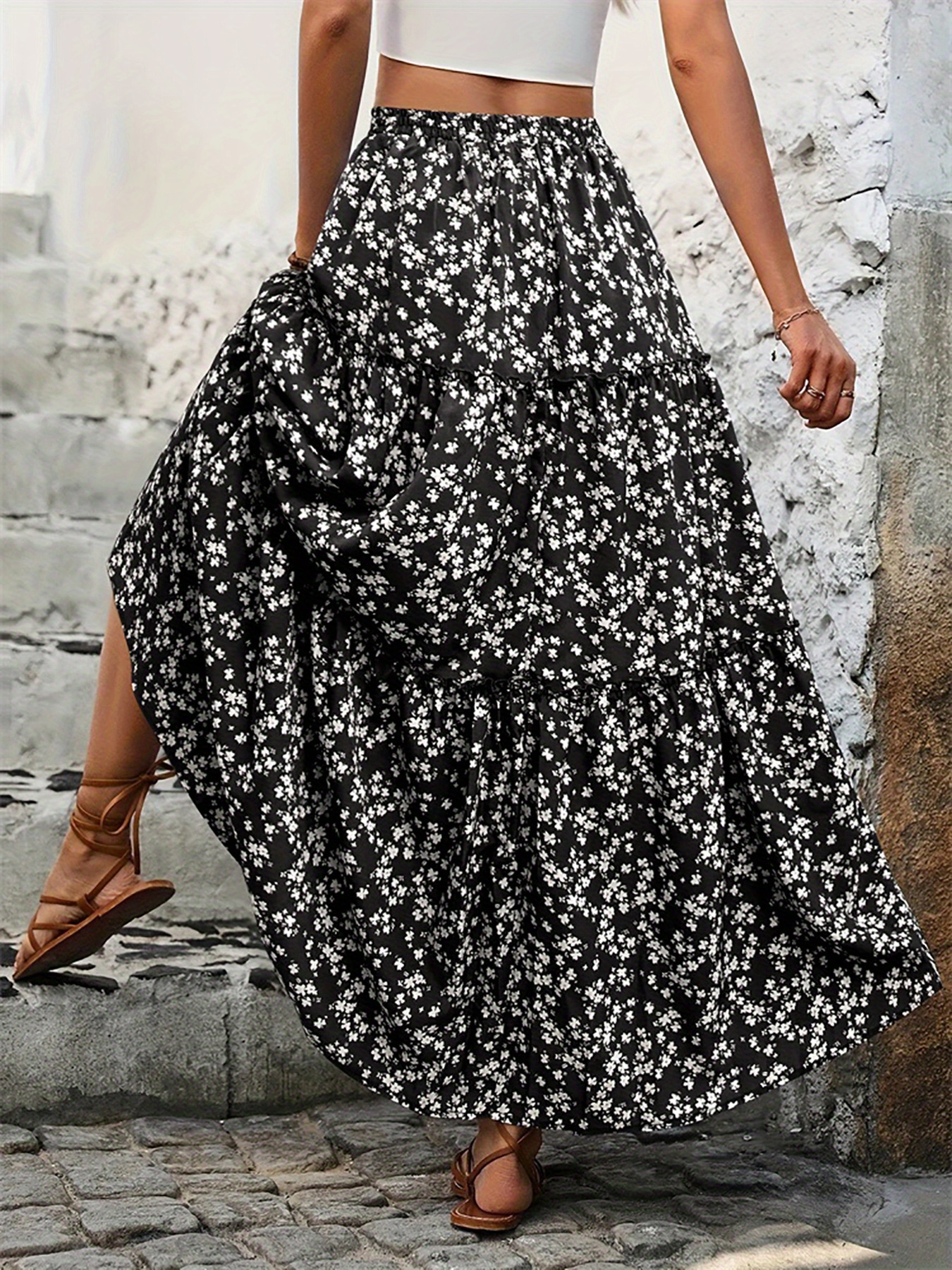 womens flowy maxi skirt summer casual long skirts Temu Hungary