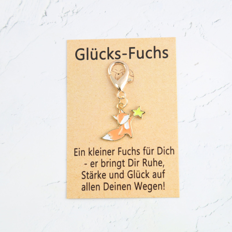 Image of 1pc/10pcs German Mascot Cute Fox Keychain With Story Cards New Year Housewarming Birthday Gift German Party Return Gift Christmas Birthday Gift Set