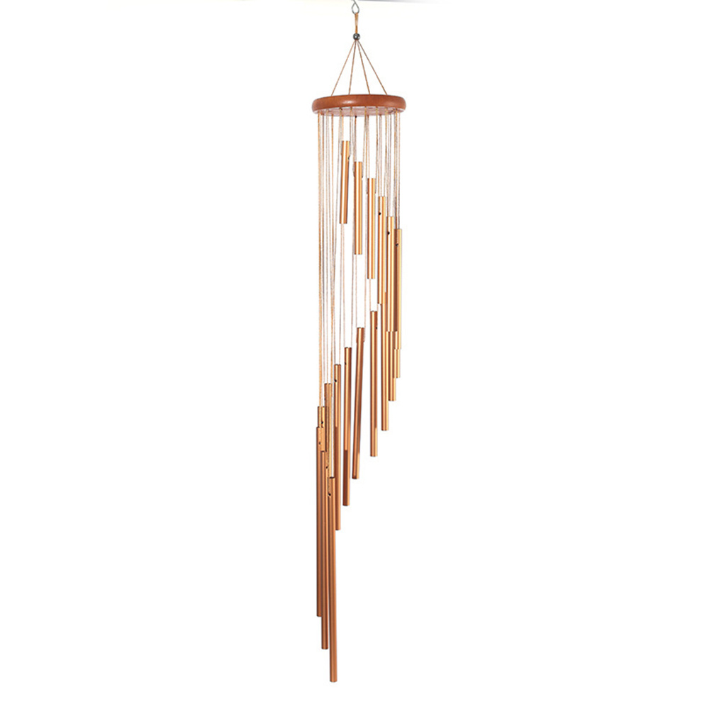 TEMU Garten Terrasse Outdoor Home Deko Windspiel Metall Windglocken 18 Röhren Nordisch Klassisch Handgefertigtes Ornament Wandbehang