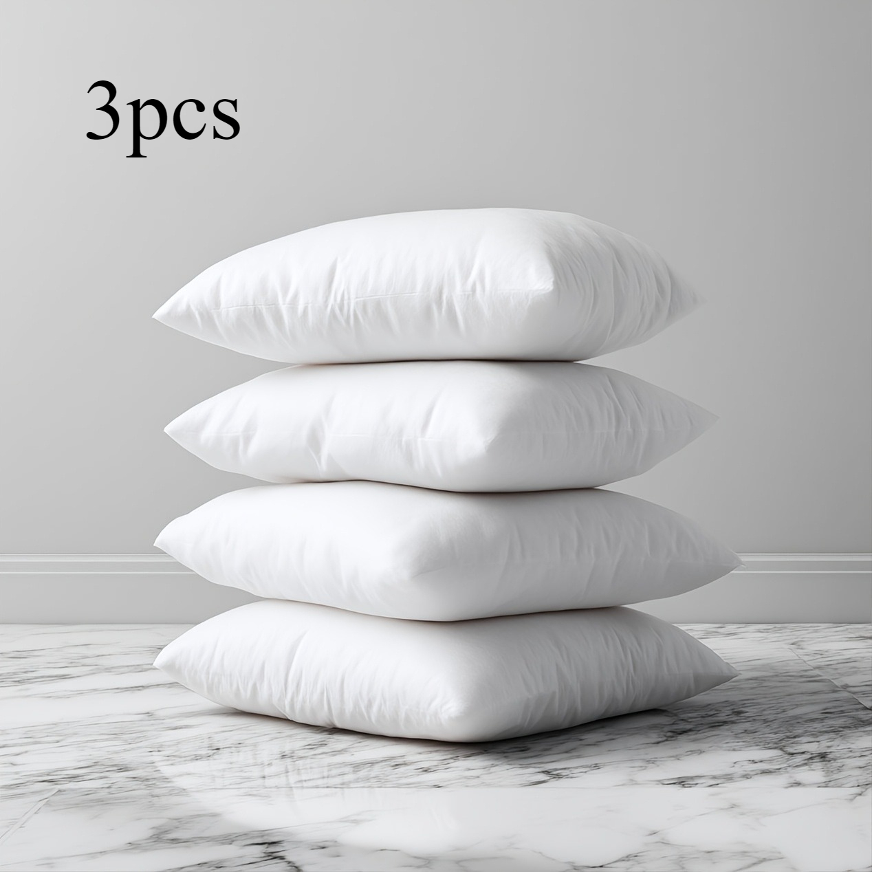 TEMU Versatile Brushed Cloth Pillow Insert, , Suitable For Living Room Sofa, Bedroom Study Pillow Insert, Cushion Insert, Durable Fabric