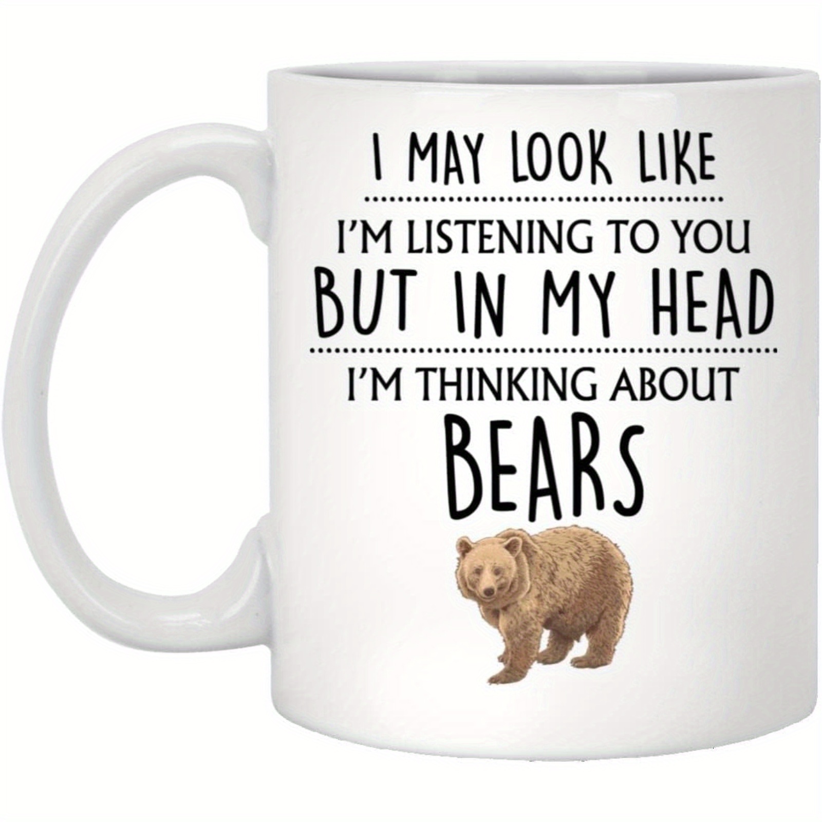 

Bear , , For Him, Men, Dad, , Husband, , Thinking Mug