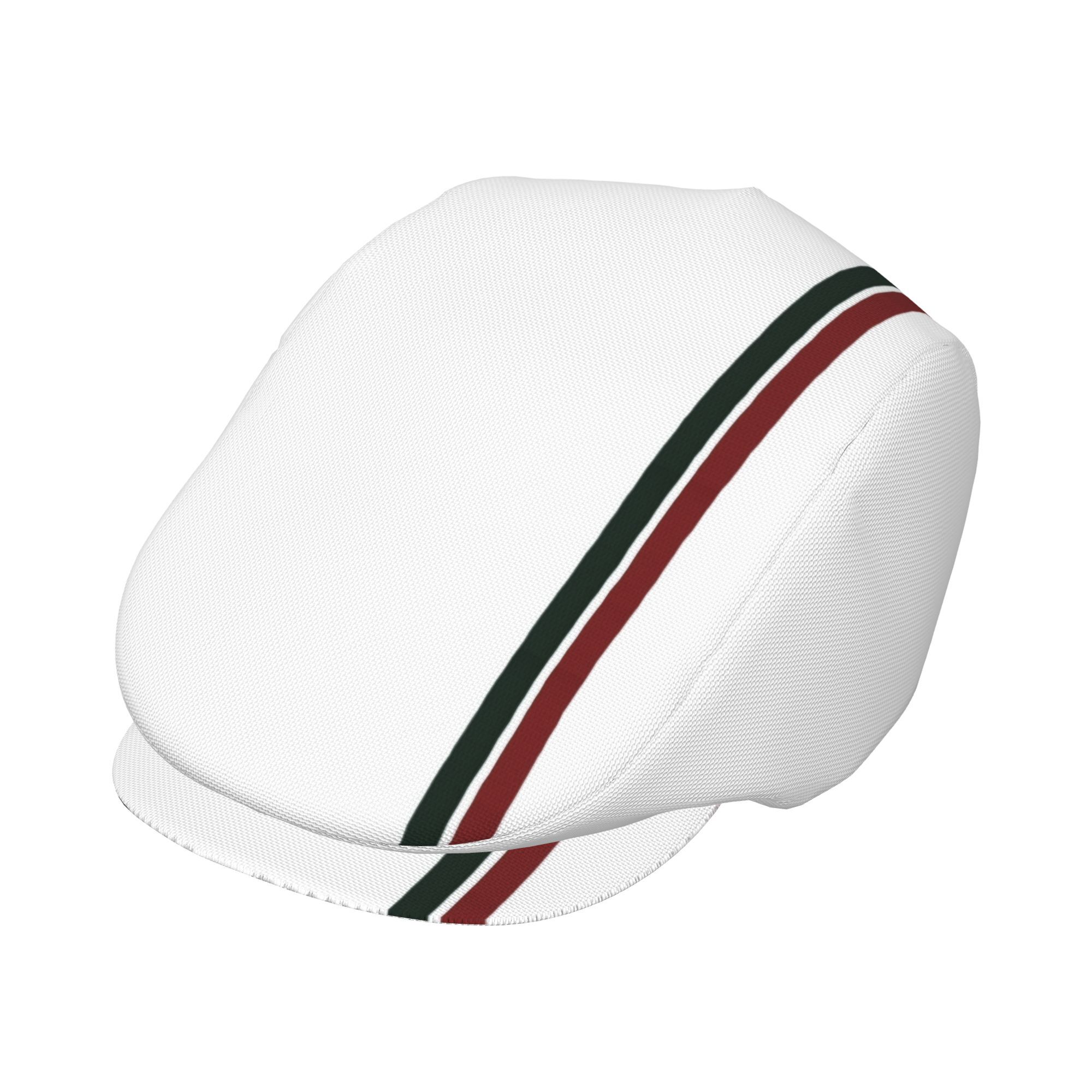 TEMU Green & Red Vertical Patterned Stripes 1pc Print Hats For Men And Women, Newsboy Caps, Berets, Irish Hats, Driver Caps, Men's , Retro Hats,