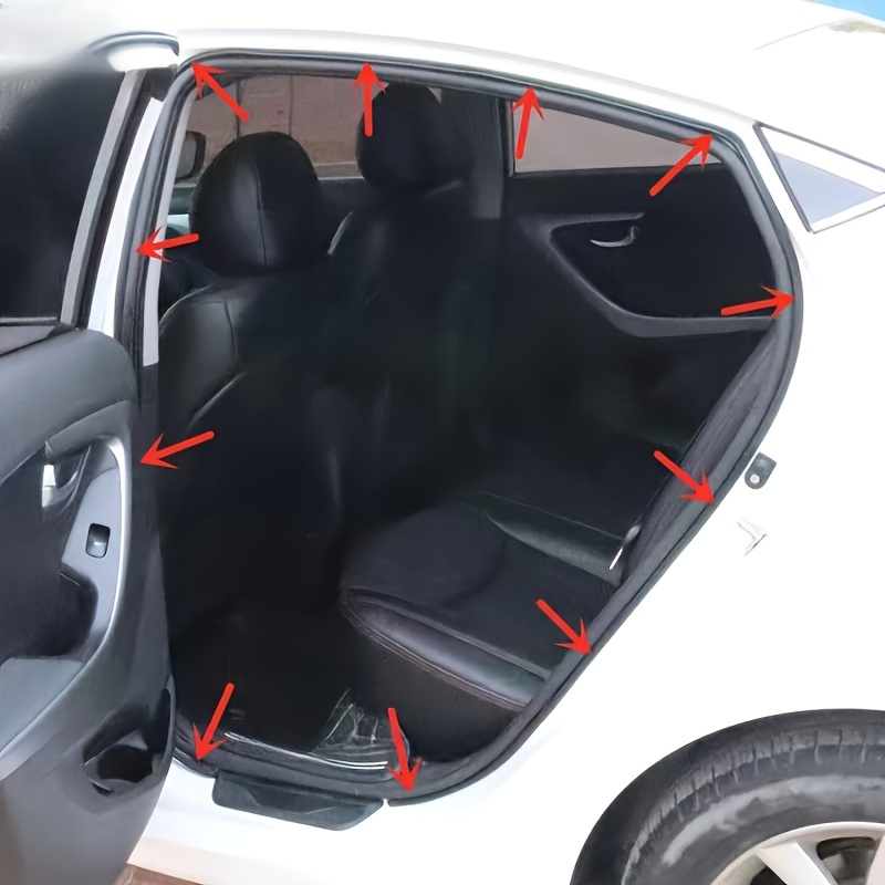 10 m Universalus automobilio durų sandarinimo juostelė, dvigubo sluoksnio storinimas triukšmo mažinimui, vandeniui atspari automobilių sandarinimo juostelė, 5 skylės gumos durų krašto apsauga garso izoliacijai ir smūgių absorbcijai, pilnas suderinamumas su visais automobiliais, Padėkos dienai