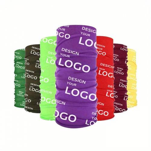 custom scarf breathable quick dry absorbent fabric seamless unisex multifunctional scarf lightweight breathable mask holiday promotion gift universal versatile headband hairband mask scarf
