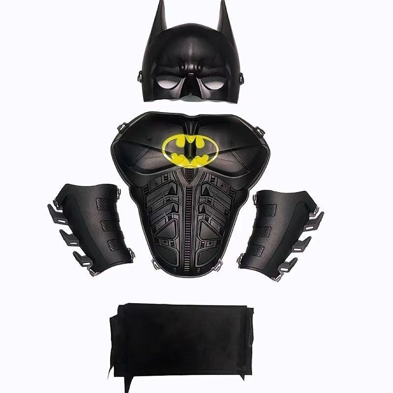 TEMU 5pcs Wb Superhero Batman Set, Suitable For Party And Birthday Celebration Costumes, A For Birthday, Halloween, And Christmas Gifts