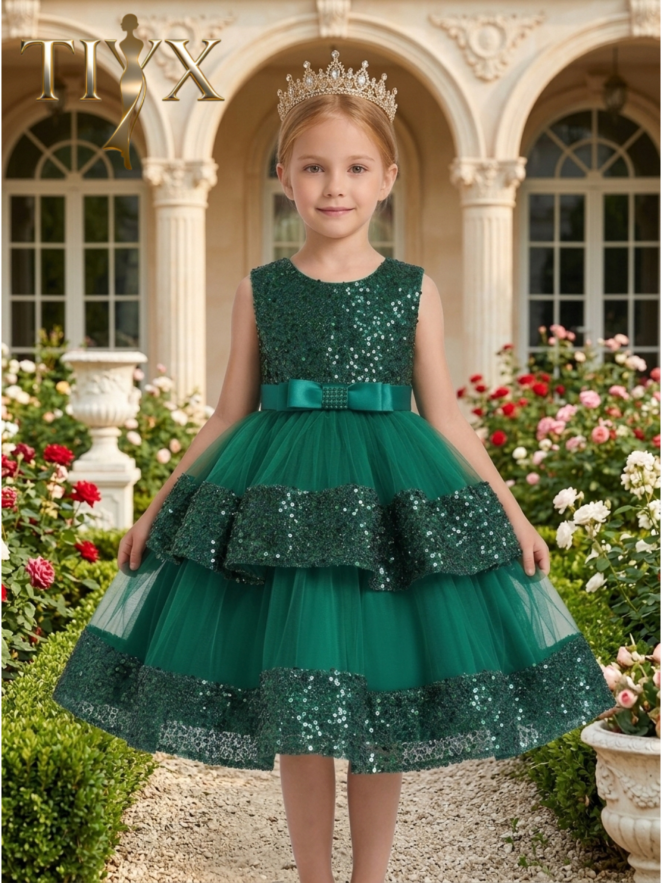 green sequins dress sold on Temu United States