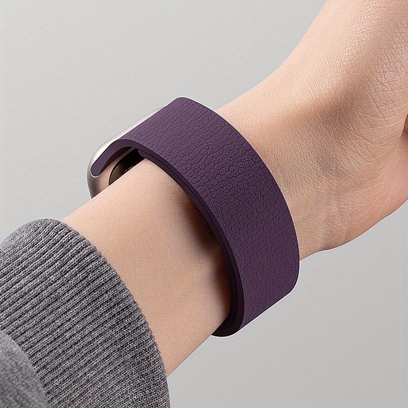 1pc iWatch Lychee Soft Magnetic Band, Suitable for Apple Watch 10/9/8/7/6/SE/5/4/3/2/1/Ultra 2, 49mm, 46mm, 45mm, 41mm, 44mm, 40mm, 42mm, 38mm. Wearable Tech Watch Strap, Smartwatch Accessory, Fashionable Wristband, Minimalist Watch Chain, Durable