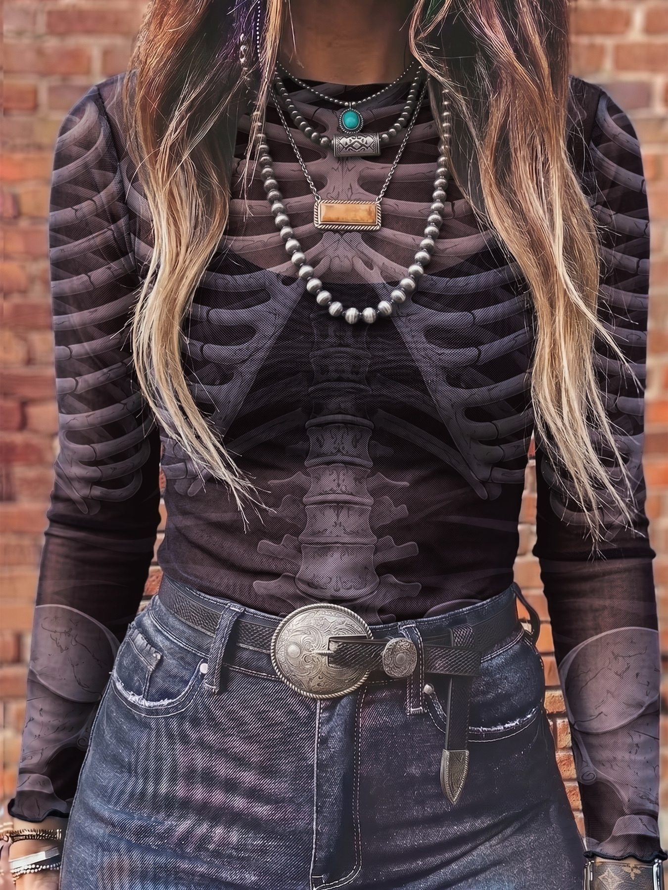 gothic punk clothing sold on Temu United States