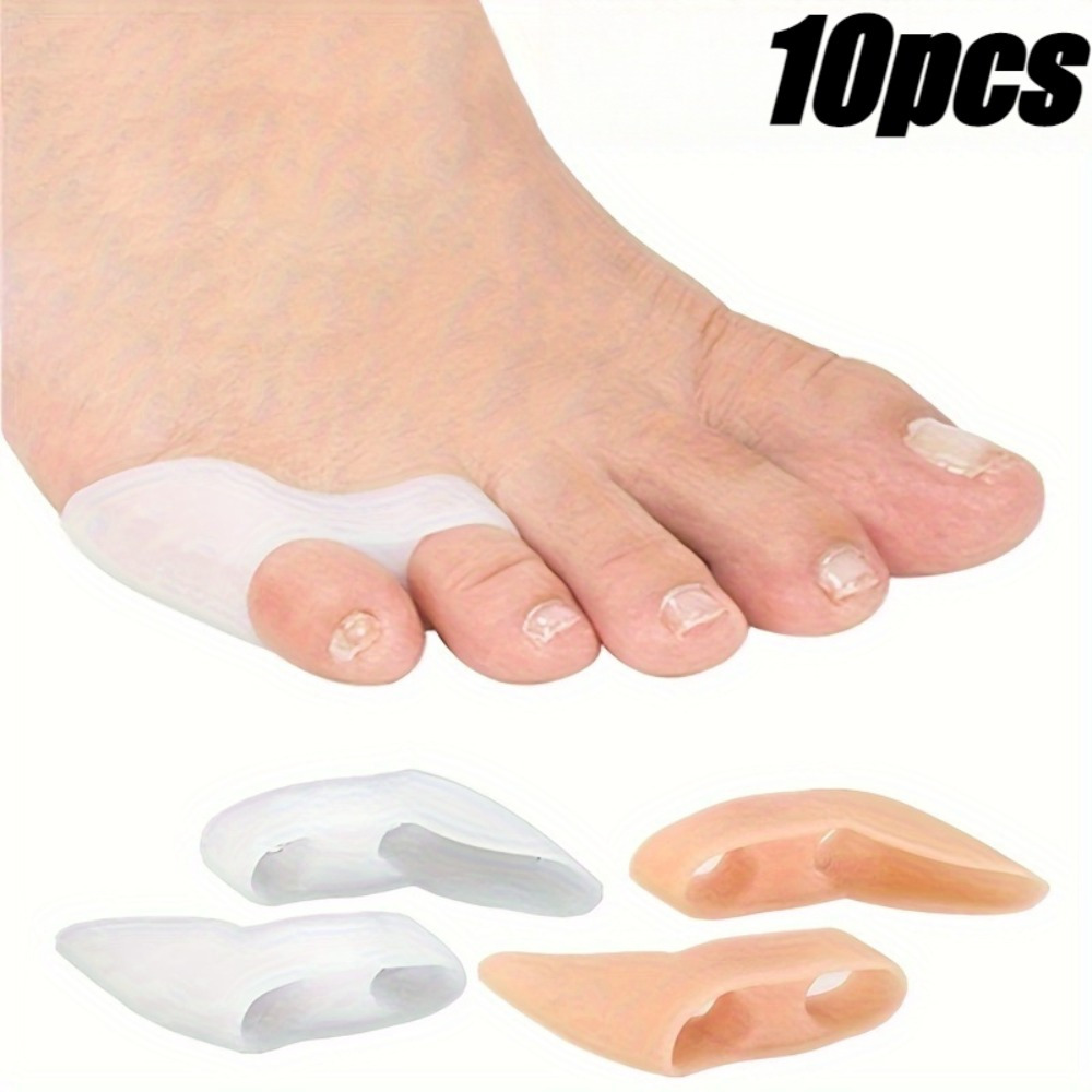 10pcs Soft Silicone Toe Separators, Silicone Toe Sleeves, Comfortable, Cushioned And, Use