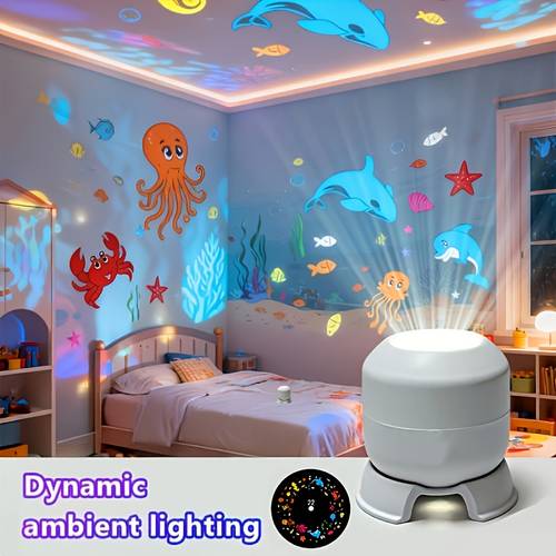 trendy dream dynamic projector features ocean animals and snowflakes perfect as a night light for bedrooms living rooms or dorms it a starry atmosphere on ceilings and walls usb powered