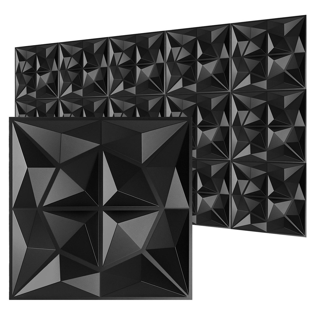 3d Wall Panels Plastic Panels Panels Polystyrene Room Diamond Pvc Wall Panels Ceiling Wall Panels Styrofoam Sheet Ceiling Panels Modern Wall Decorative 30cmx30cm/50cmx50cm, 12pcs