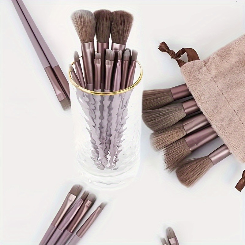 15pcs luxury soft makeup brush set   pouch foundation eyeshadow and lip brushes for   needs   beginners to professionals ideal gift for birthdays christmas and new year details 2