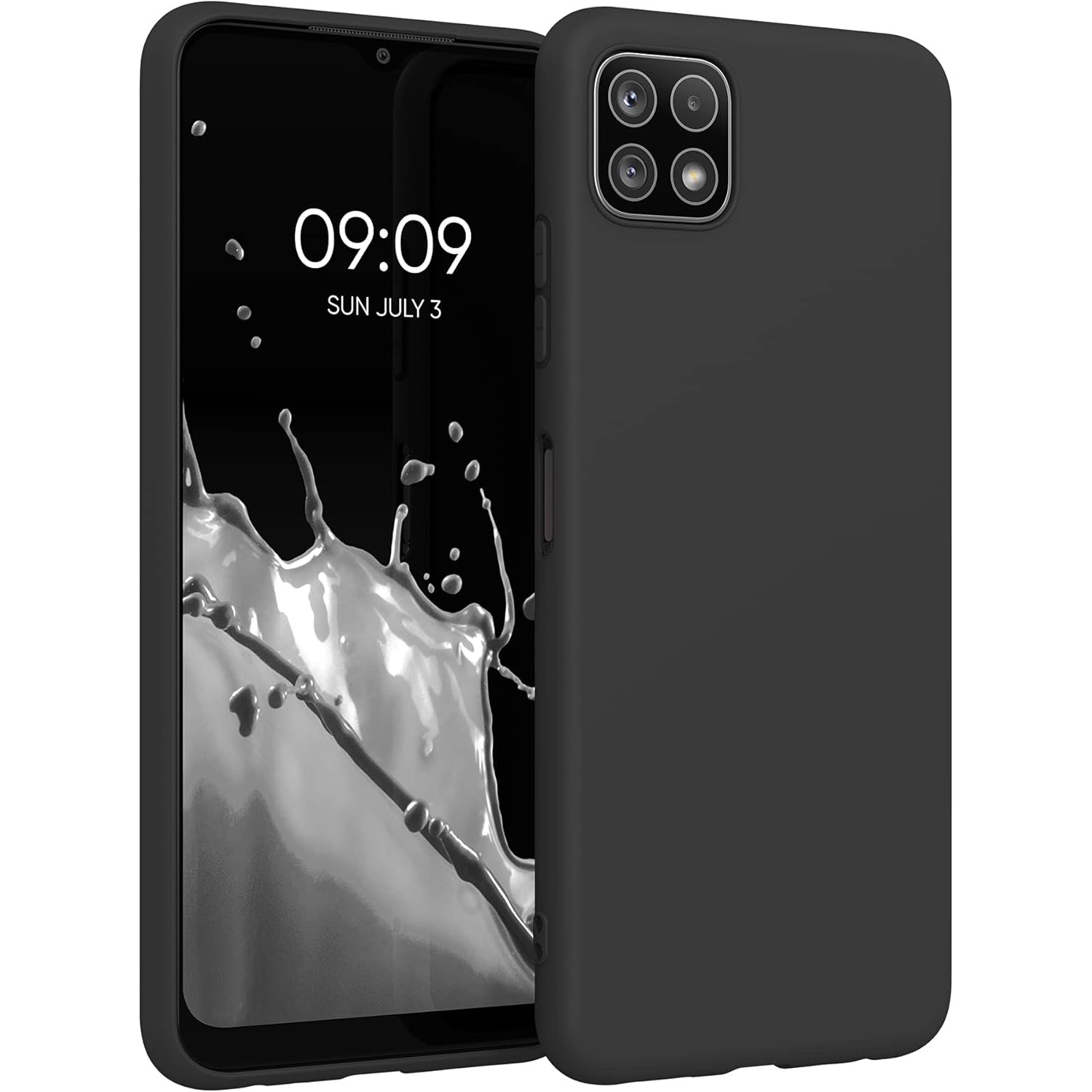 TEMU Phone Case: For For Galaxy A22 5g Case Slim Flexible Black Matt Soft Protective Phone Case Cover