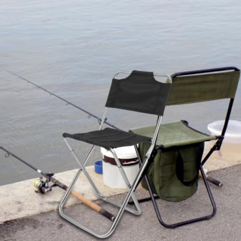 portable folding chair suitable for camping beach fishing heavy duty collapsible stool with compact lightweight outdoor seat for picnic fishing backyard travel comfortable leisure chair for Product details 3