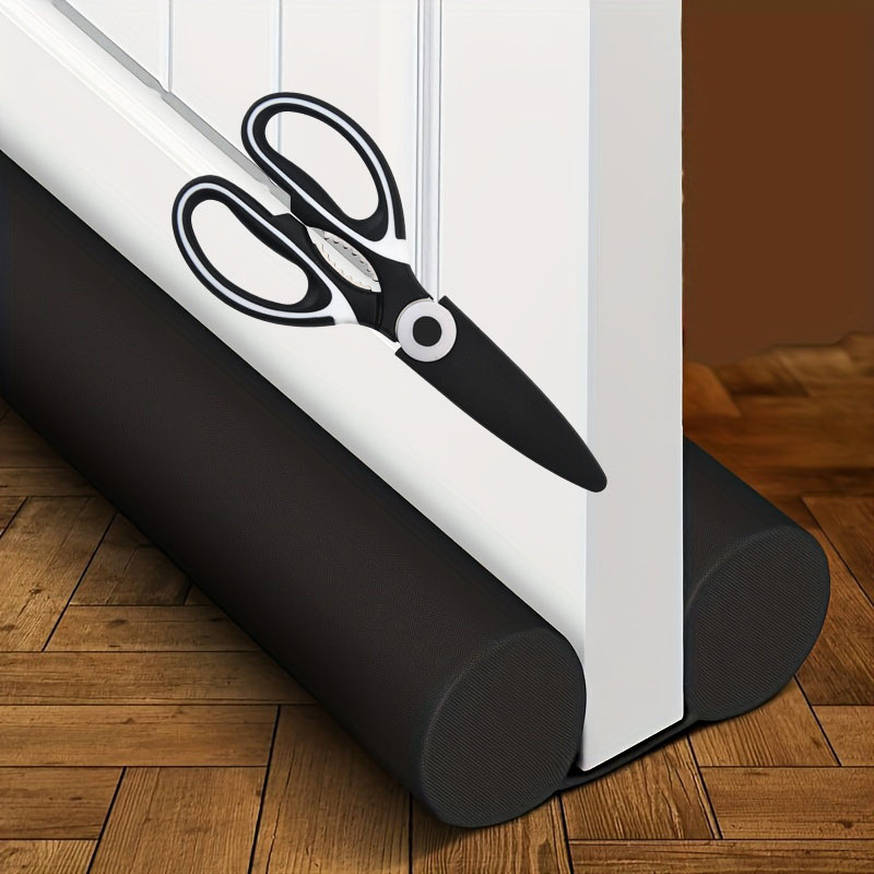 TEMU 2pcs (sealing Strip And Cutter) Soundproof Door Weatherstrip - Windproof And Soundproof Door And Bottom, Reducing Noise, For Home And Office