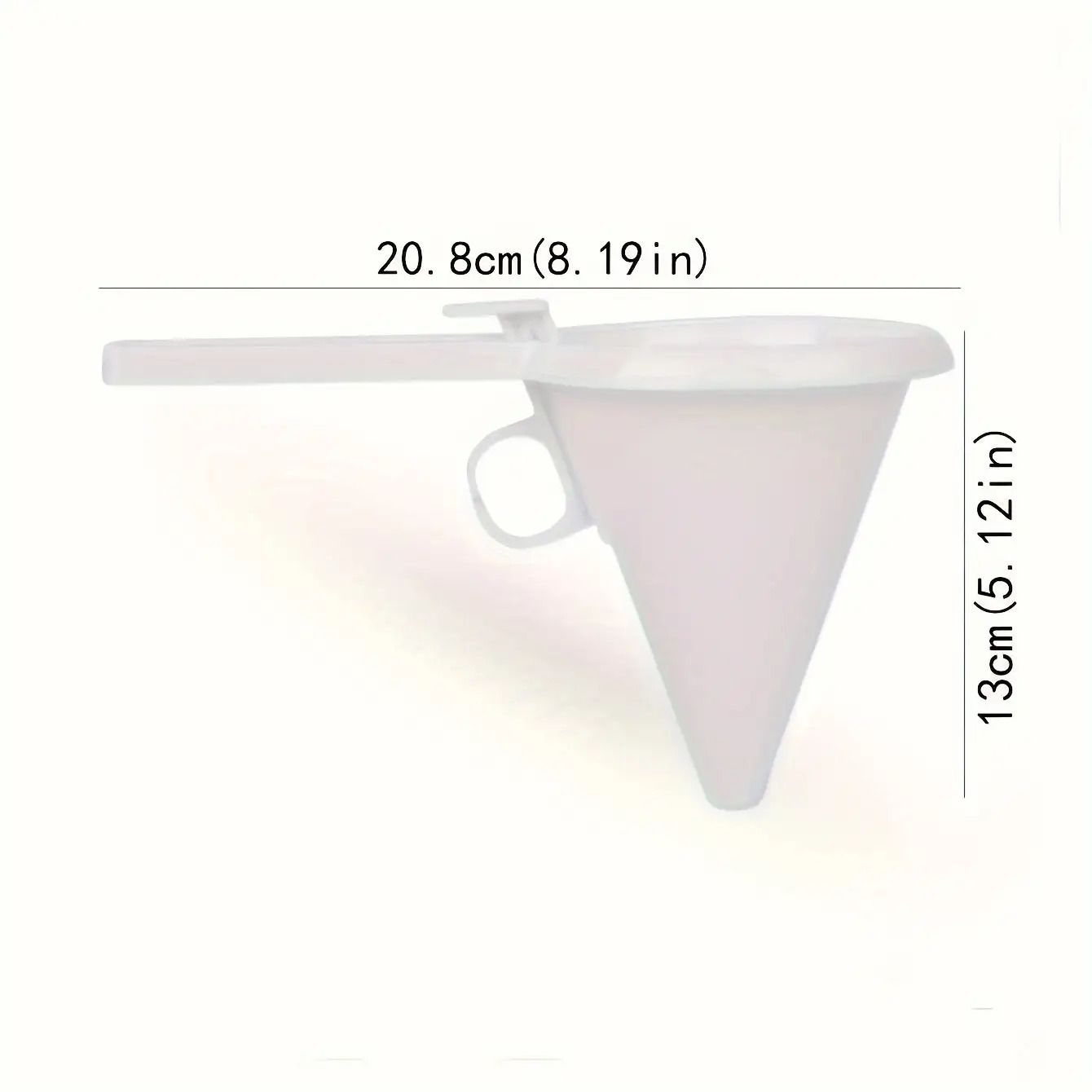 TEMU 1 pieza Embudo dispensador glaseada ajustable, herramienta de decoración de repostería para hornear en casa, decoración de dulces y pasteles,