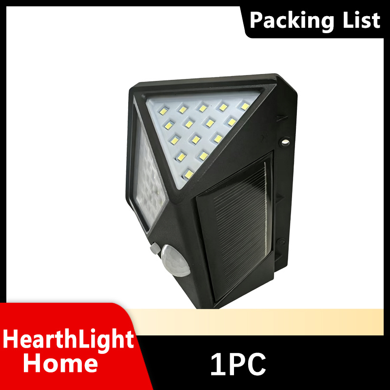 TEMU 1pc -sensor Wall Light, 100- Exterior Light, Solar-powered Rechargeable Garden , Motion-activated , Automatic Delay Shut-off, Suitable For