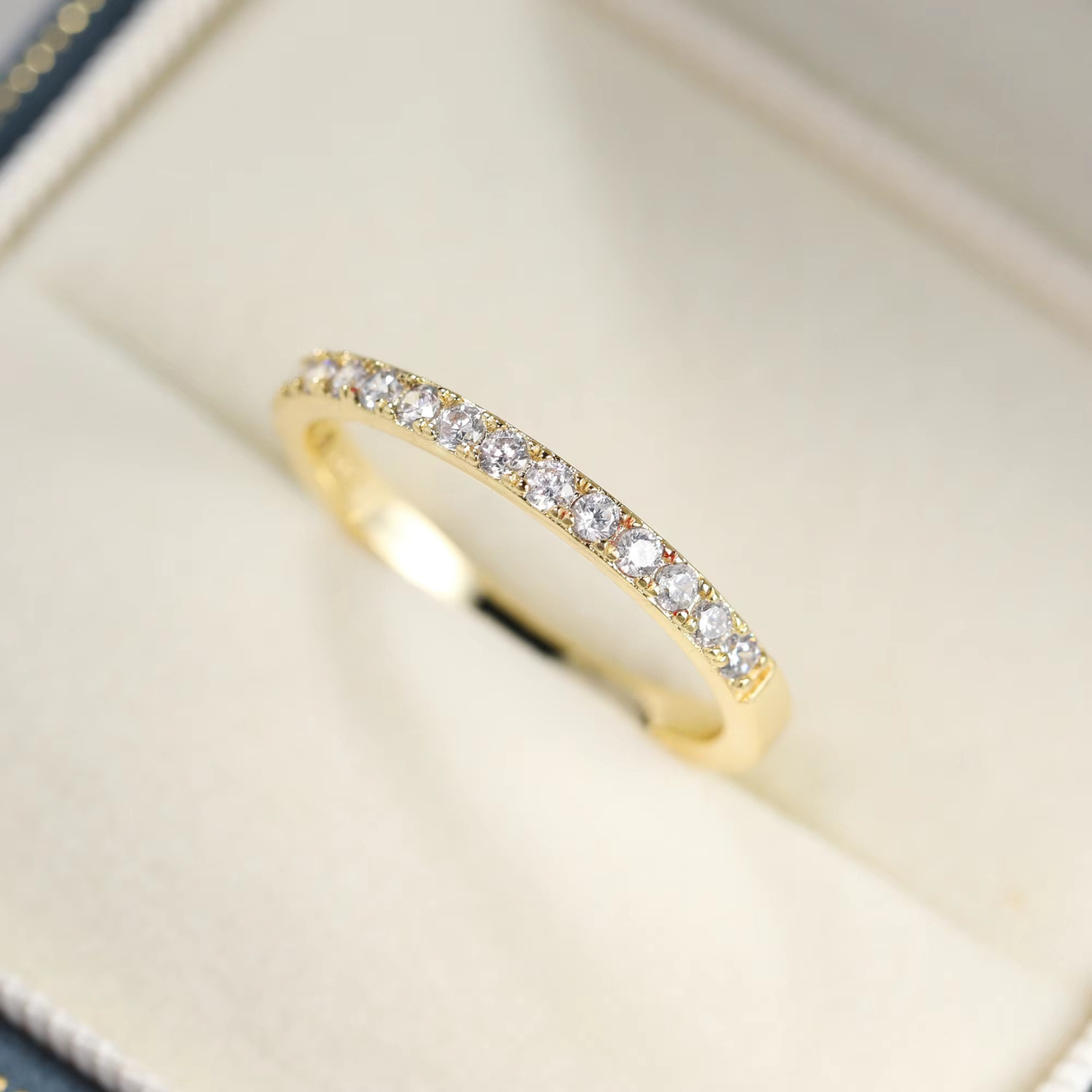 Elegant 0.25Ct Moissanite Stackable Ring, Birthday Gift