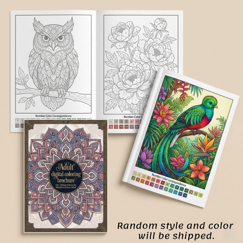 TEMU Libro para colorear de mandalas para adultos, adecuado para el estrés y la atención - Patrones de mandalas intrincados con páginas para colorear
