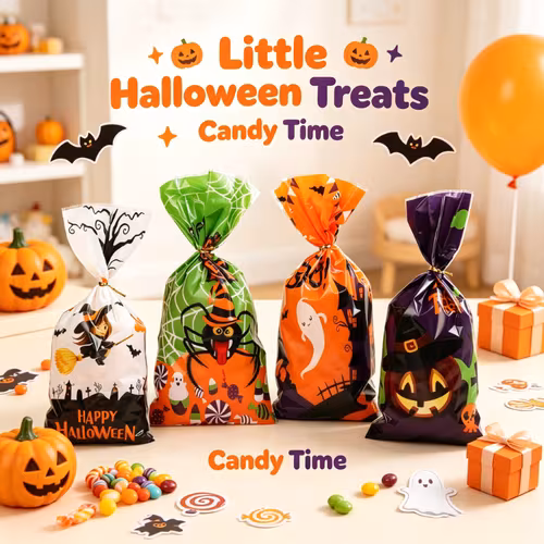 Halloween Glassine Bags 25pcs Candies
