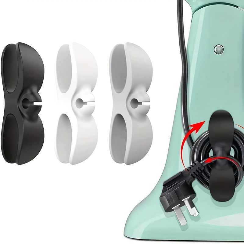 6pcs One TPU Organization Clip Kitchen Appliances, Management Bracket, Wire Wrapper, Suitable Fryer, Blender, Coffee Maker-Storage Solution without Battery