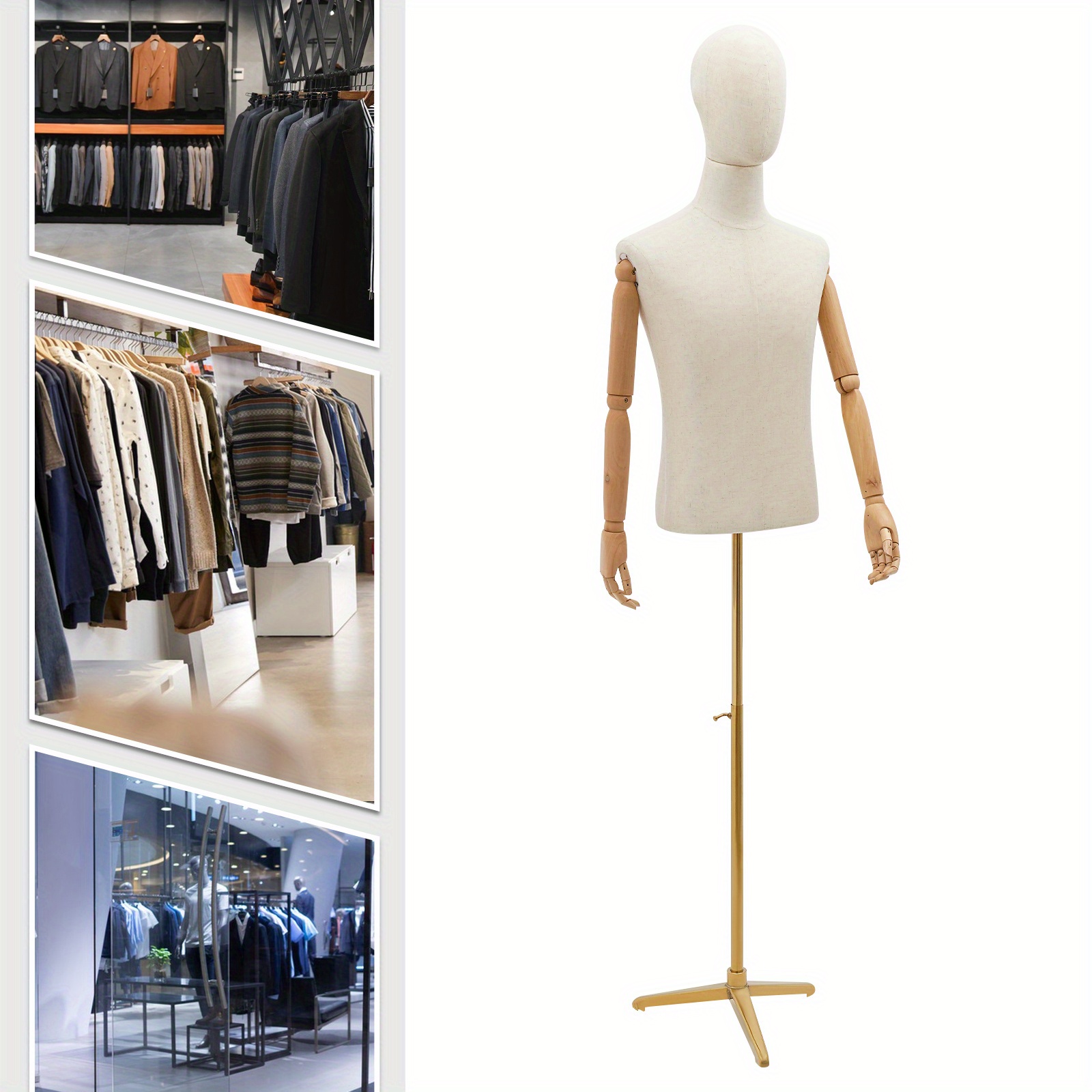 slim fit dress slacks Jelimate Luxury Black White Grey Female Mannequin Torso Silver Gold Ar –  JELIMATE main image 1