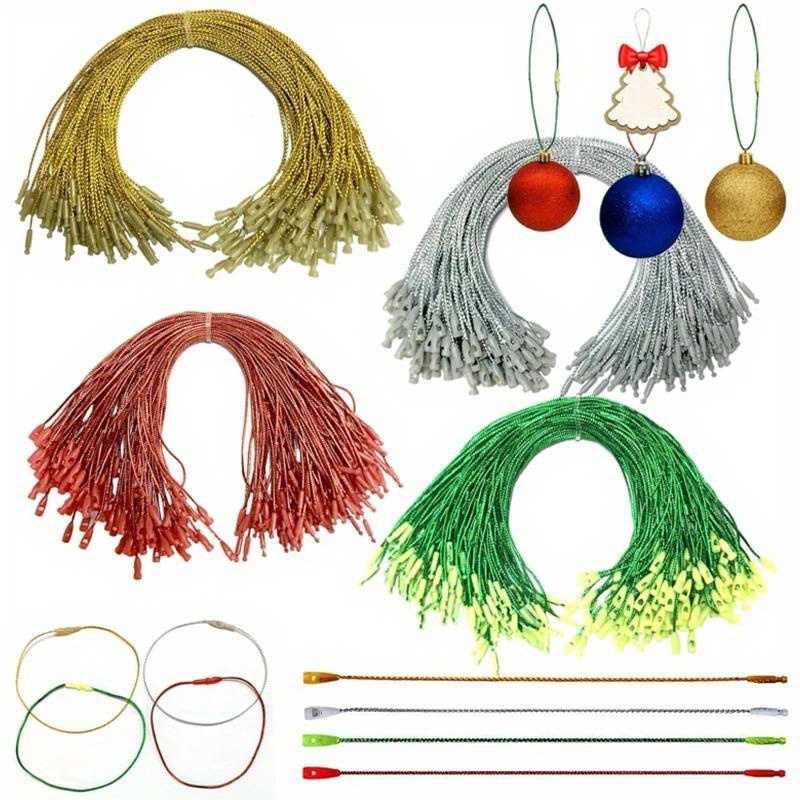 TEMU 200pcs Of Christmas Ornament Hangers With Snaps For Hanging Decorations On The Christmas Tree, Perfect For Party Strings And Labels