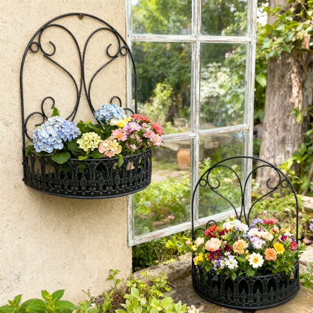 Fioriera Da Appendere In Ferro Per Casa E Terrazzo - Foto 3